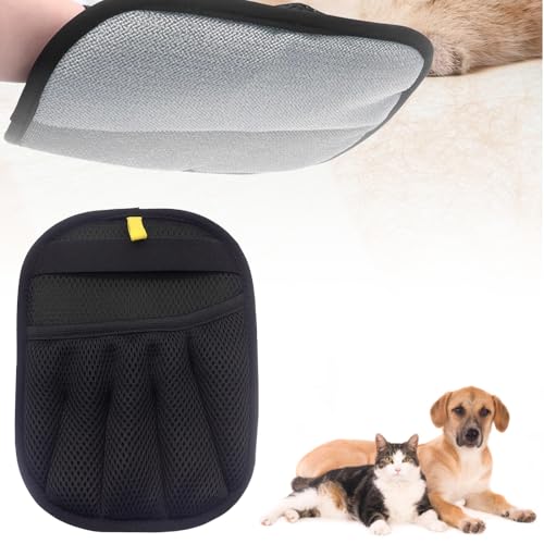 YAUNJI Pet Hair Remover Gloves for Cats Dogs, 2025 New Electrostatic Gloves Pet Hair for Hair Removal, Reusable Pet Grooming Gloves for Couch Furniture Carpet Car Seat (1 PCS)