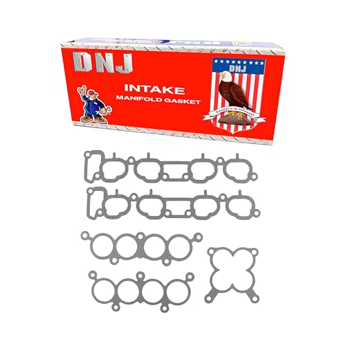 Image of DNJ IG607 Intake Manifold Gasket Set for 1989-1997 Nissan 240SX, Axxess, D21 2.4L L4 12V SOHC 2389cc