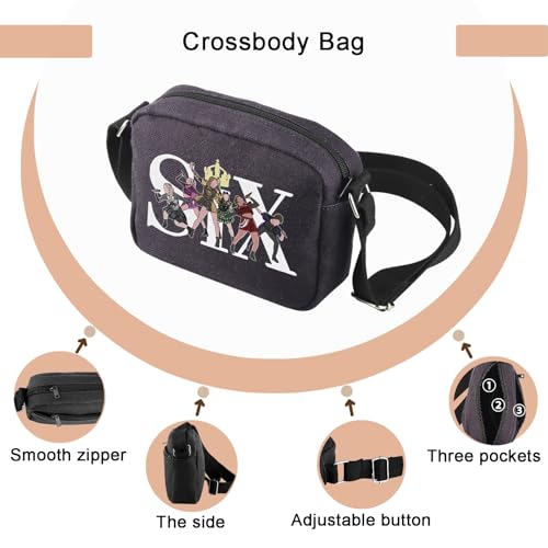TSOTMO Musical Theatre Bag Musical Inspired Zipper Crossbody Bag For Musical Lover Fan Gift4