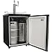 EdgeStar KC3000SSTWIN Full Size Dual Tap Kegerator with Digital Display - Black and Stainless Steel