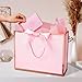 Plauthus Pink Gift Bag with Ribbon, 13
