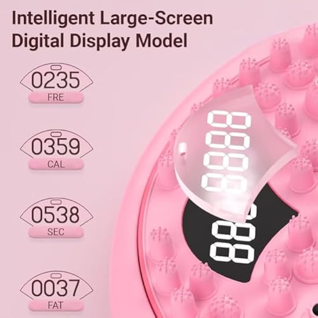 Twister Board,Smart Ab Twister with Counter,24 Magnetic Rollers & Massage Base,800 lbs Capacity,2-in-1 Home Fitness,Noiseless Waist Sculptor with Foot Massage