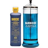 King Research Barbicide Disinfecting Jar Large 37oz + Disinfectant 16oz