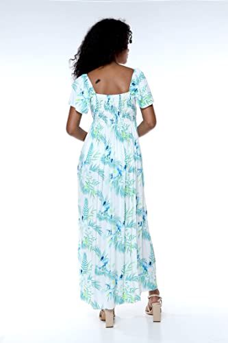Image of Hawaii Hangover Family Matching Hawaiian Clothes, Orchid Breeze White | Family matching Hawaiian outfits, Orchid Breeze White, lightweight rayon, machine washable, tropical floral print, luaus