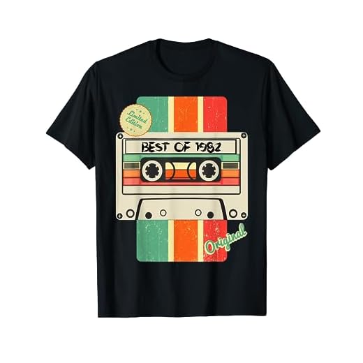 40 años cumpleaños hombre best of 1982 vintage comederos Camiseta