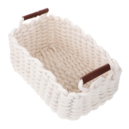 Panier tressé de rangement à grande capacité pour linge et accessoires