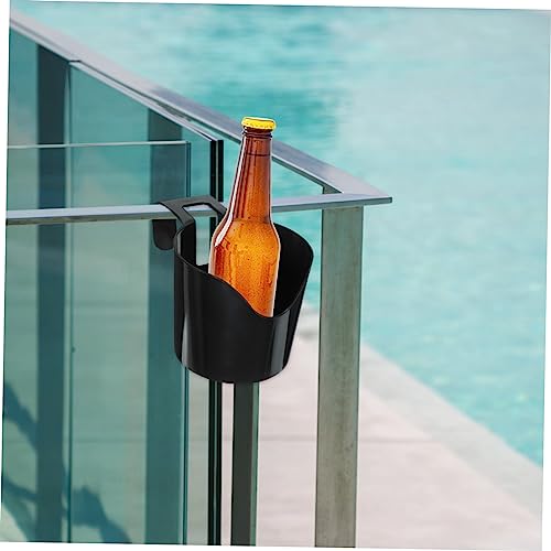 Suporte para garrafa de água para piscina, 6 peças, rack de plástico para bebidas, suporte lateral p