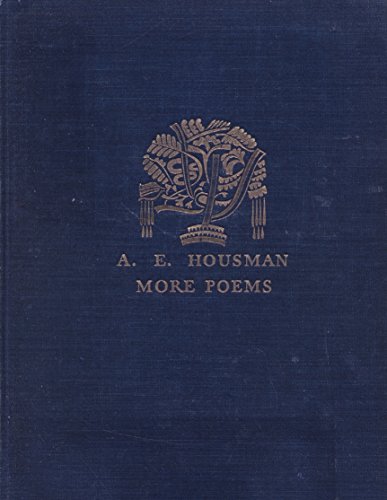 A.E. Housman More Poems B019M5EVHQ Book Cover