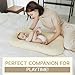 Aila + Aiden Baby Lounger | Organic Cotton Infant Lounger | Adjustable & Portable Floor Lounger | Soft, Breathable, Washable Cover - Snuggle Collection - (Cream)