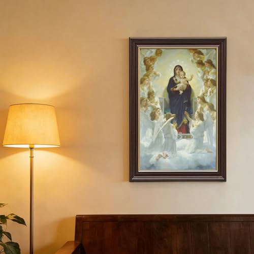 La Vierge avec des anges Bouguereau sur toile de qualité premium