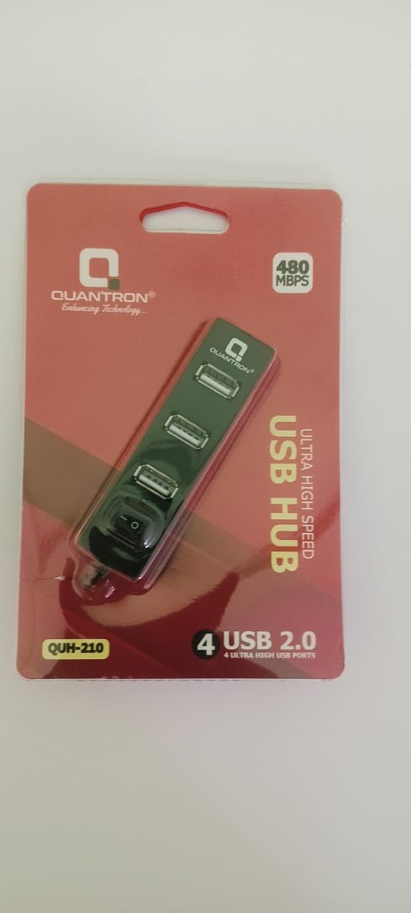 Quantron QUH-210 4 Port Ultra High Speed 480 Mbps USB Hub.-image-22