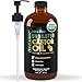 BALM OF GILEAD Organic Castor Oil for Skin Hydration - Therapeutic Cold Pressed, USDA Certified 100% Pure, Glass Bottle - 16 oz Unrefined, Hexane Free, Castor Oil for Hair & Eyelashes Growth
