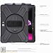TECHGEAR X-Case Hülle für Microsoft Surface Go 4 / Go 3 / Go 2 (10,5 Zoll) Robust Heavy Duty Stoßfeste Schutzhülle mit 360 Grad Schwenkständer, Hand Schultergurt - Eingebaut Bildschirm - Schwarz