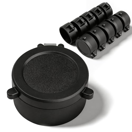 Protectores de Ocular para Miras de Caza Universales con Kit de 10 Tapas de Goma de Escopeta