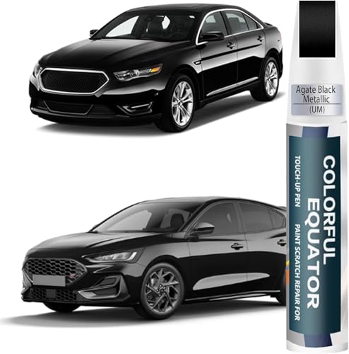 UM Agate Black Metallic Touch Up Paint for Ford, Car Paint Pen Scratch Repair Two-In-One Touch Up Paint, Premium Car Scratch Remover for Deep Scratches