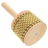 SUPVOX Compact Portable Percussion Instrument with Handle and Metal Beads Creative Musical for Adults for Jazz and Live Performances