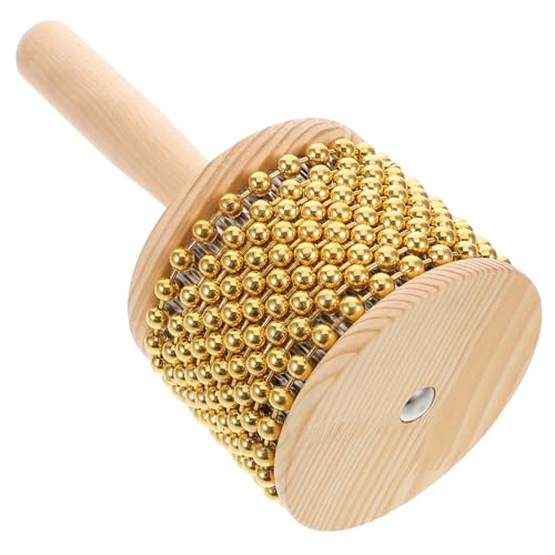 SUPVOX Compact Portable Percussion Instrument with Handle and Metal Beads Creative Musical for Adults for Jazz and Live Performances