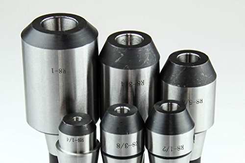6 PC R8 END MILL HOLDER SET 1/4