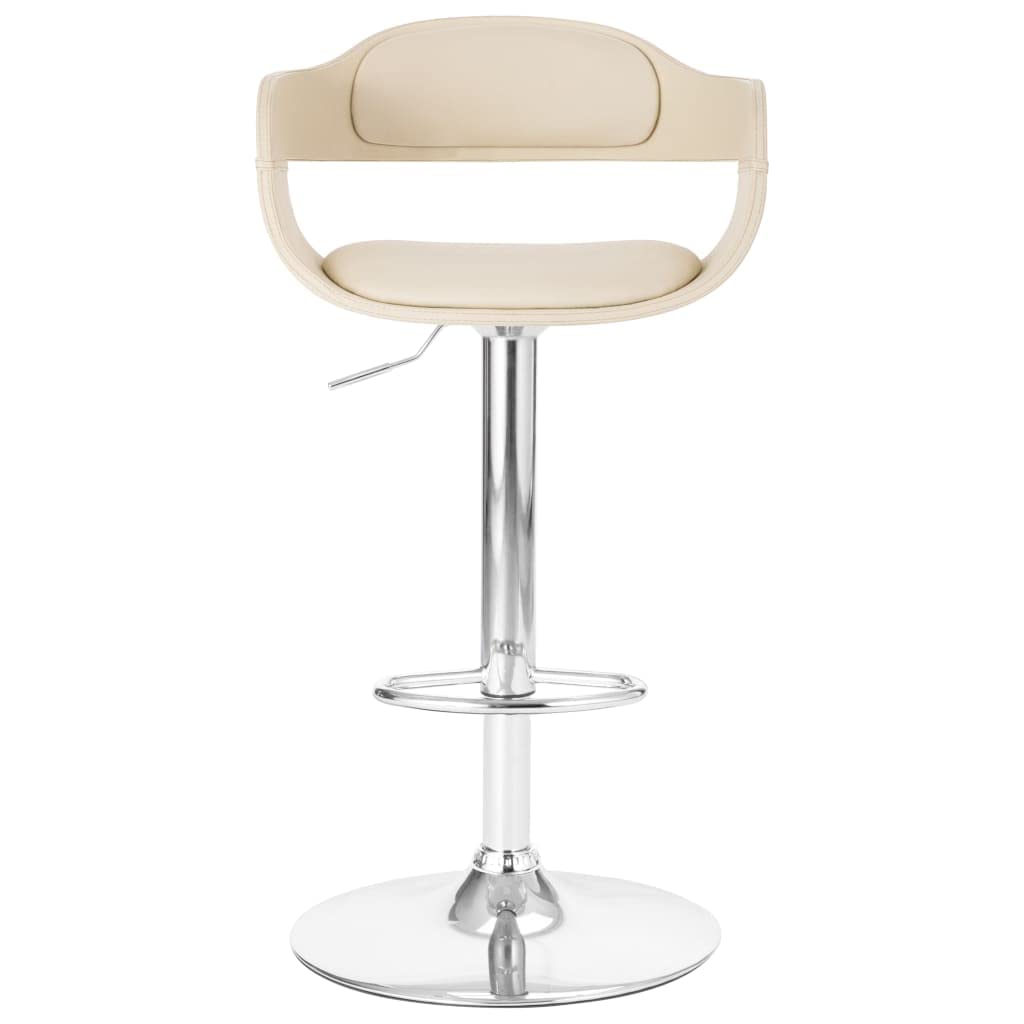 vidaXL Barstuhl Höhenverstellbar Tresenhocker Barhocker Küchenhocker Thekenhocker Tresenstuhl Bistrohocker Bar Stuhl Hocker Weiß Kunstleder