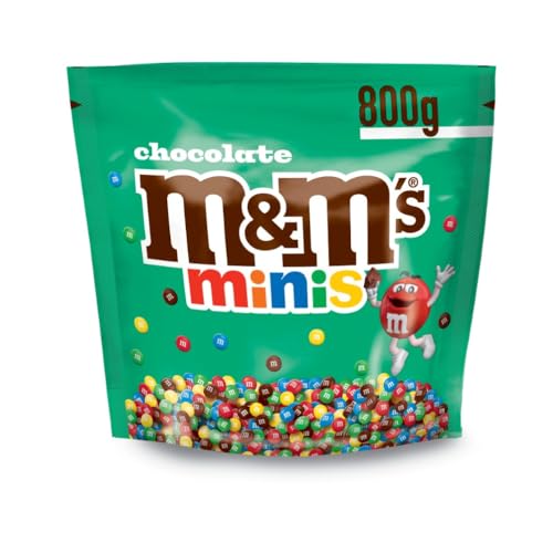 M&M'S Minis - Bonbons Chocolat au Lait - Sachet Bonsons Grand Format - Bonbons en Gros - 800g Sachet de Chocolats à Offrir ou à Partager