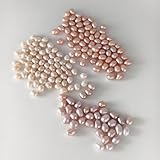 20 cuentas de ostra de agua dulce sin perforar, color blanco, rosa, morado, auténticas, cultivadas, sin agujero, para hacer joyas, collares, decoración, regalo, 4-5 mm