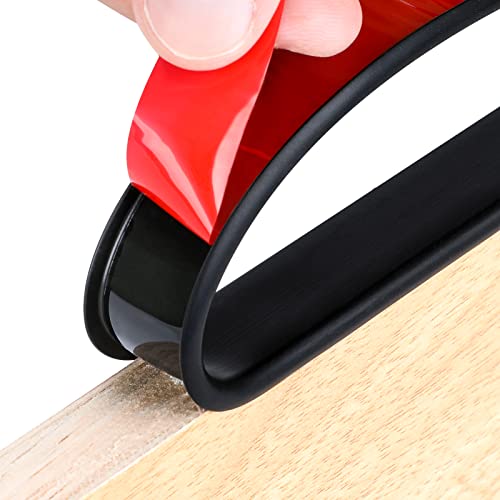 Image of 16 ft Flexible Self Adhesive Veneer Edge Banding Peel and Stick Veneer Edge Trim Collapsible Edge Guards (Black, 3 /4 inch)
