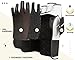 RDX MMA Gloves for Martial Arts Grappling Sparring Training, Cowhide Leather Open Palm, Long Wrist Strap Padded Mitts for Muay Thai, Punching Bag, Speedball Workout Kickboxing Cage Fighting, Black, L