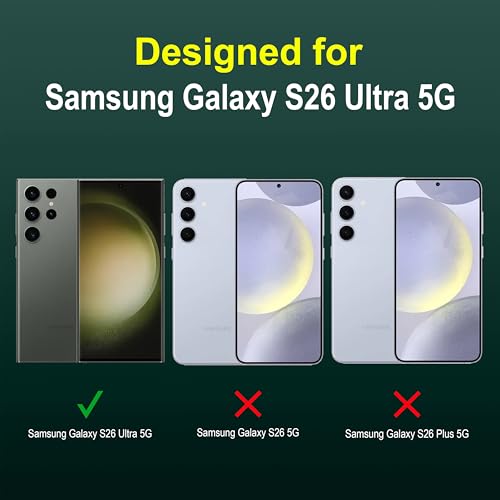 Image of Zapcase Back Case Cover for Samsung Galaxy S26 Ultra 5G | Compatible for Samsung Galaxy S26 Ultra 5G Back Cover | Liquid Silicon Magic Case with Camera Protection | Dark Green