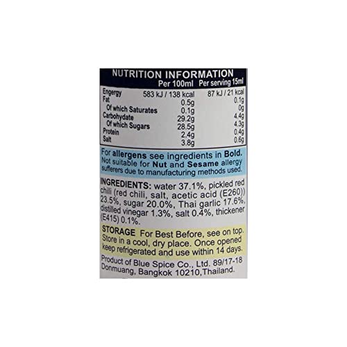 Image of Blue Elephant Sauce - Chilli, 190ml Bottle