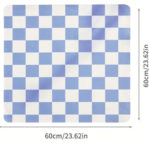 Image of Homecloud Non-Slip Washing Machine Mat - Durable Waterproof Protective Cover for Washer & Dryer, Dust-Resistant Mat Ideal for Laundry Room & Kitchen Appliances (Light Blue)
