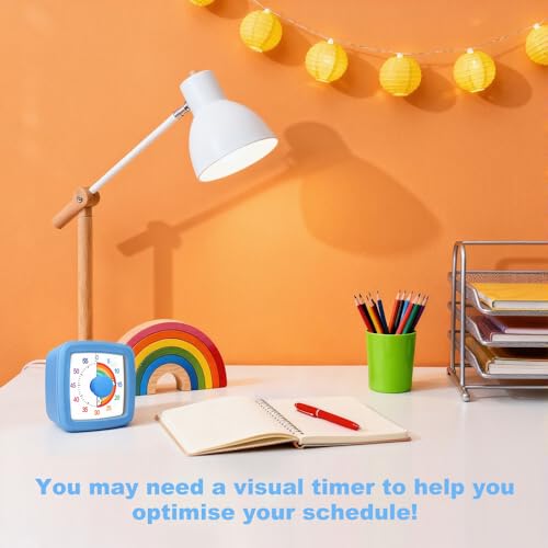 Visual Timer for Kids & Adults, 60 Minute Rainbow Countdown Timer, Time Management Tool for Classroom, Home, Kitchen, Office, School - Image 5