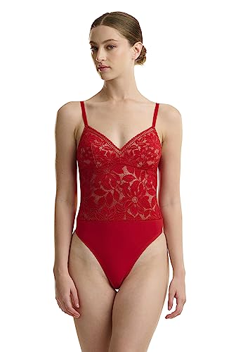 Body en dentelle pour femme Wolford rouge glow XL : lingerie sculptante et haut élégant