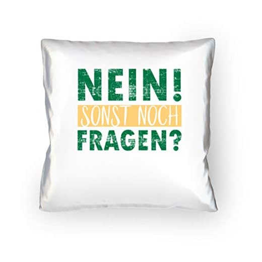 Rolig nej! Annars har du några frågor? Sarkasmus party fest rolig design – kudde 40 x 40 cm