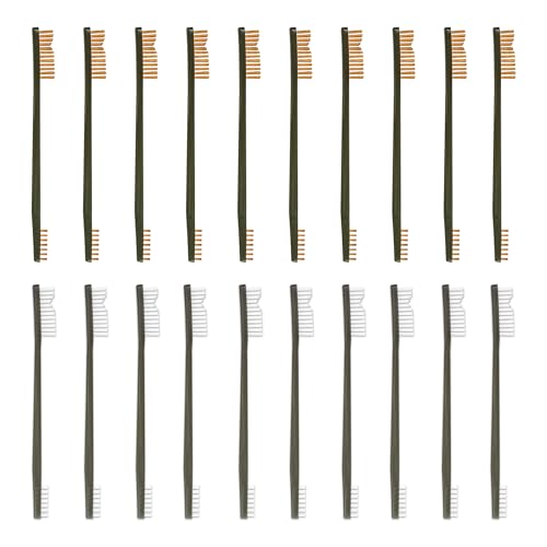 Otis Technology Bronze and White Nylon AP Brush 20 Pack (10 Each)