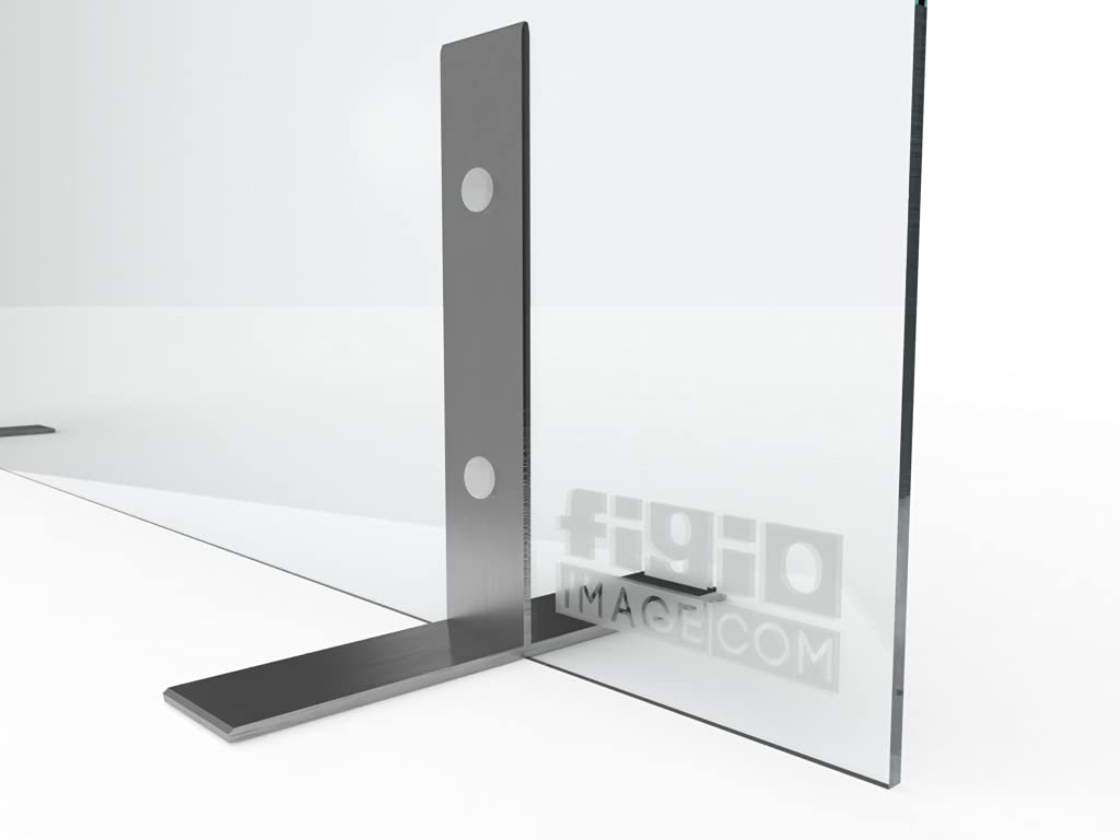 BARRIERA PROTETTIVA PARASPUTI/PARAFIATO CON FINESTRA IN METACRILATO PLEXIGLASS sp 4 mm CON PIEDINI IN ACCIAIO INOX. QUALITA' PREMIUM - F.TO 120X75 CON FINESTRA