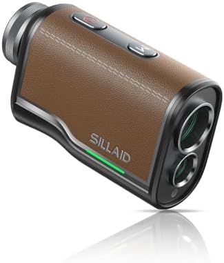 （12:30時点） SILLAID ゴルフレーザー距離計 mini VM2 赤緑色表示 OLED 3点間距離 最速0.04S測定 高透過レンズ 6倍望遠 1093yd対応 専用ケース付き(ブラウン)
