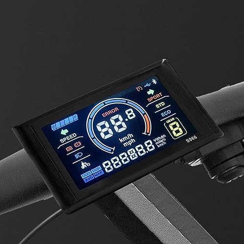 24-72V E-bike eléctrico LCD-S966 pantalla colorida panel de control Acuerdo No.2