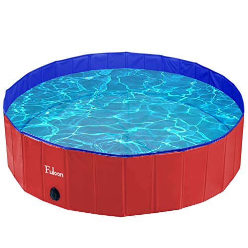 Fuloon Dog Paddling Pool Pvc Portable Foldable Dogs Cats Bathing Tub Bathtub Wash Tub Pet Swimming Pool Water Pond #TOP7