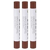 uxcell 家具補修 3本 家具マーカー 補修棒 修理クレヨン 木製ワックスフィラースティック 家具修理 工芸品 デスク家具 フローリングの傷に適用 ソリッドチェリーレッド