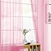 SpaceDresser Sheer Voile Window Treatment Rod Pocket Curtain Panels for Kitchen Bedroom Living Room Drapes Sunlight Filtering Privacy Semi Home Decor Assorted (Light Pink, 52 W x 63 L)