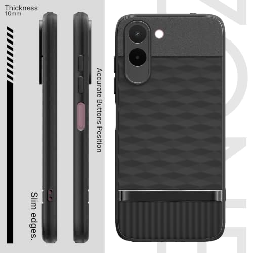 Image of Pikkme Back Cover for OnePlus N6x Camera Protection 3D Hexa Cube Design Silicone Protective Bumper Case (Black)