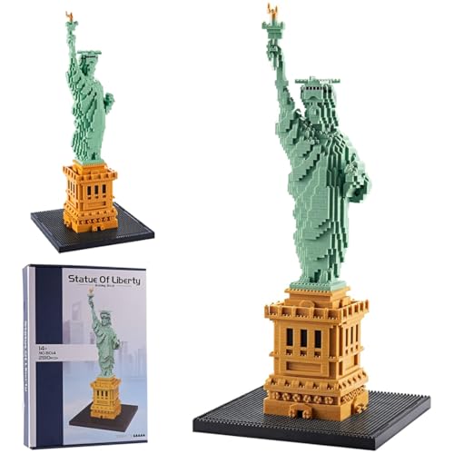 FULHOLPE Statue of Liberty Model Building Blocks Kit 2810 Pieces New York Landmark Architecture Mirco Bricks Model Set Nano Blocks Architecture Construction Toy Not Compatible with Major Brands