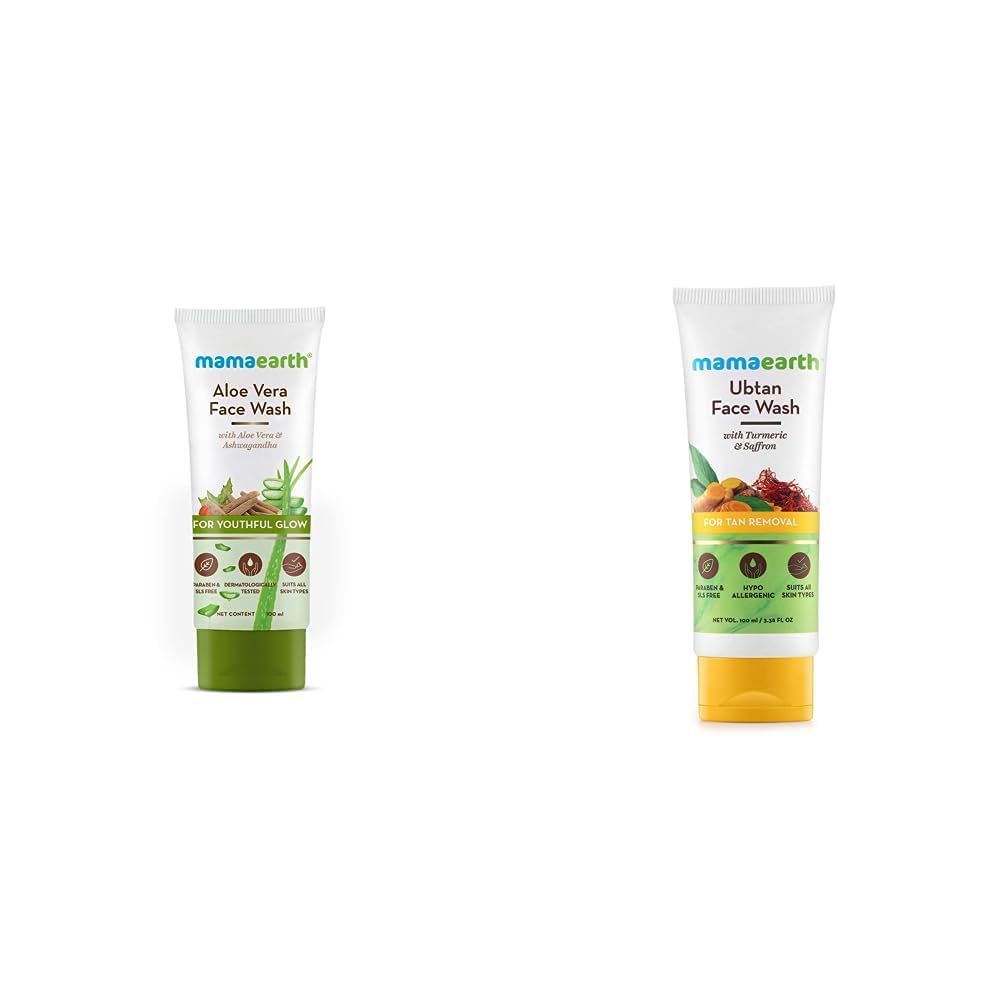 Mamaearth Aloe Vera Face Wash with Aloe Vera & Ashwagandha for a