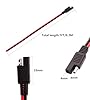 LANMINGLEL 14AWG SAE to Bare Wire SAE Extension Cable SAE Quick Connector Disconnect Plug SAE Power Automotive Extension Wire Solar Panel SAE Plug for Automotive, RV, Motorcycle Cars Tractor(5-Pack) #2