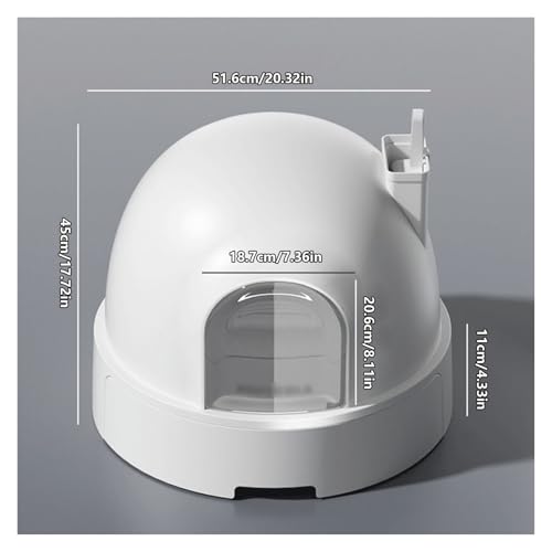 Caja de arena para gato con puerta frontal y pala miniatura 2