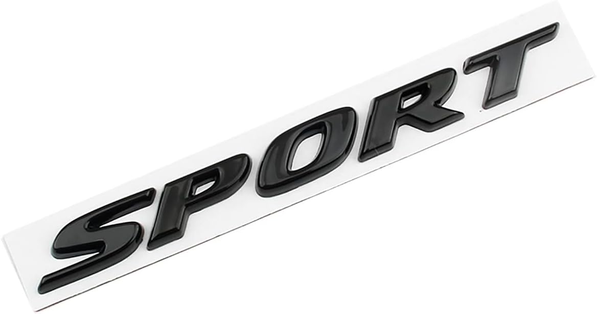 Zhizhong Sport Letter Emblem Trunk Lid Rear Logo Badge Fits 2017-2022 Accord Civic Passport (Gloss Black)