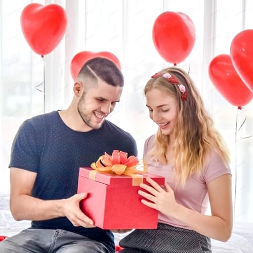 1 Pcs Valentines Day Glitter Red Heart Pink Rose Headband 1 Pair Rose Hair Clips Glitter Love Hearts