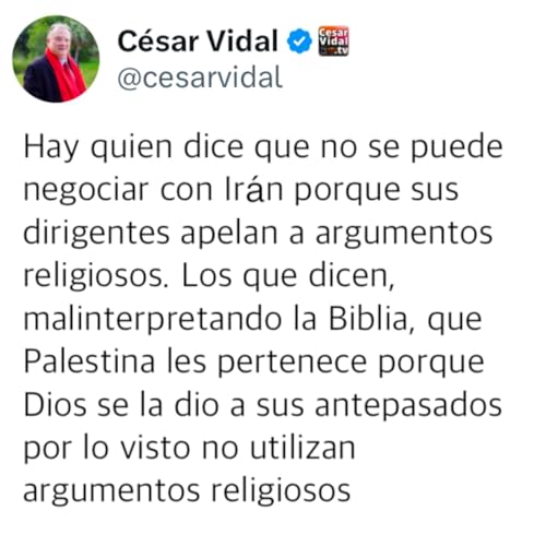 El Post de la Hora | C&eacute;sar Vidal &laquo;El Dilema de negociar con Iran&raquo;