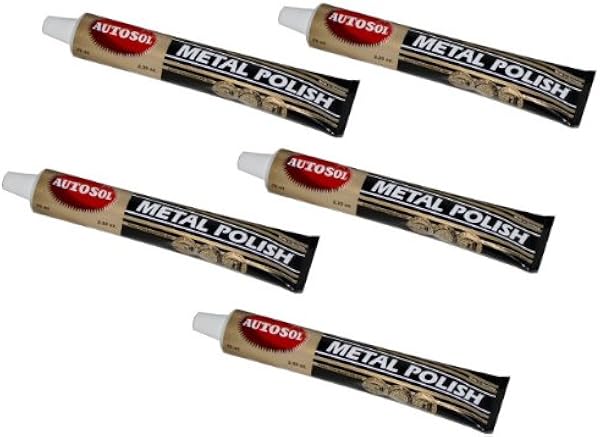 Autosol Chrome Metal Polish Paste 75ml x5 pack by FUNMILY