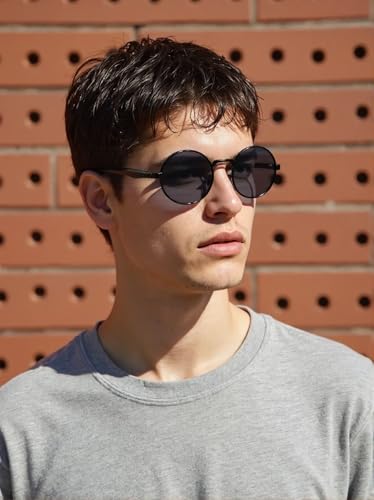 Retro Oval Polarized Sunglasses UV400 Protective TAC Lenses for Men & Women - Lightweight Vintage Design for Driving4